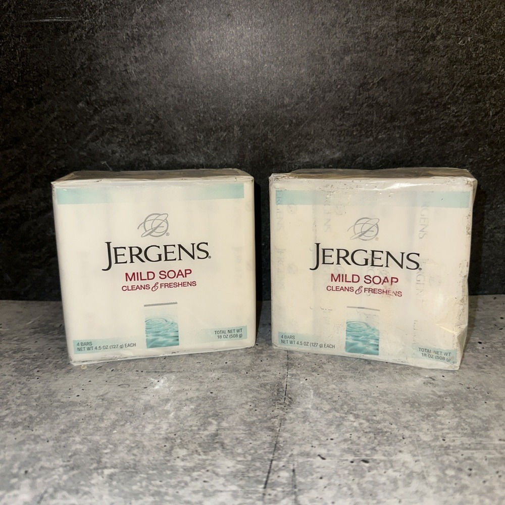 8 Jumbo Bars Jergens Mild Soap 4.5 oz  2 Sets Of 4 Total 8 Bars Sealed